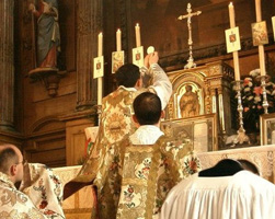 Una celebrazione secondo il  messale di San Pio V